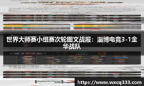 世界大师赛小组赛次轮图文战报：淄博电竞3-1金华战队